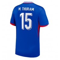 Camisa de Futebol França Marcus Thuram #15 Equipamento Principal Europeu 2024 Manga Curta